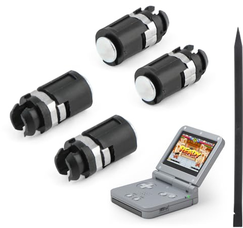 RongZy 4 Pezzi Mandrini per ASSE Cerniera per Gameboy Advance SP Sistema Console di Ricambio per GBA SP Hinge Axle Mandrino Accessori（XX）