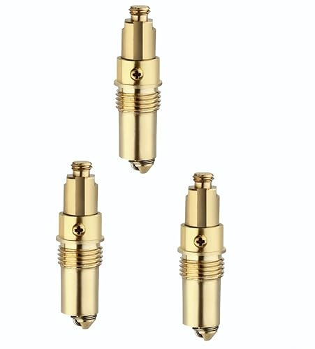 A1112 Basin Sink Bath Pop Up Click Clack Plug: Replacement Slotted Waste Stopper with Bolt Spring for Most Bathroom Bathtub & Sink Drains (3pcs)