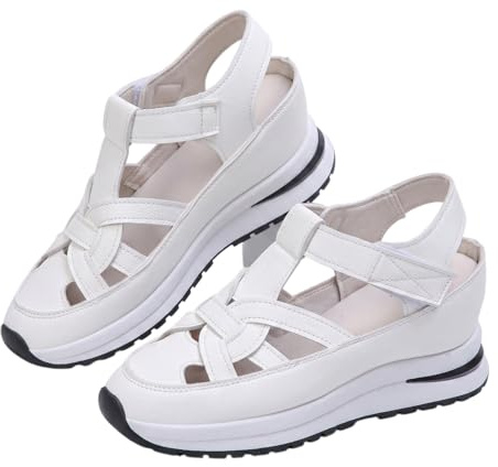 bergxperten sandalias cecilia montiel,Duna Sandalias de Cuña Cómodas para Mujer con Velcro Ajustable Suela Antideslizante Plantilla Acolchada Soporte de Arco Diseño Ligero para Verano Viaje Diario