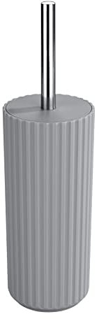 WENKO Allstar - Set WC in Polipropilene, Grigio, Diametro 10 x 34 cm