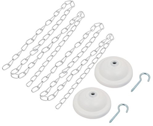 Ruilogod 2 stücke 70 cm länge edelstahl lampenkette w schraubhaken abdeckung cap