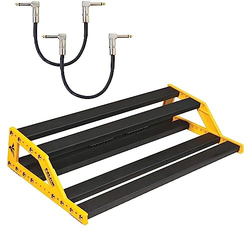 NUX NPB-M Bumblebee zweistufiges Pedalboard für Effektgeräte + 2X keepdrum Patchkabel