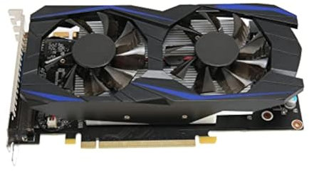 Scheda Grafica GDDR5 6G, Scheda Grafica da Gioco GTX550Ti, Scheda Video 192bit 3400MHZ con Doppia Ventola, HDML/VGA/DVI, Accessori per L'aggiornamento del Computer