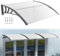 RELAX4LIFE Marquise de Porte Exterieur 150x100 CM, Auvent Porte d’Entrée en Polycarbonate, Protection Contre Pluie et UV, Auvent Marquise Aluminium pour Terrasse Balcon Patio