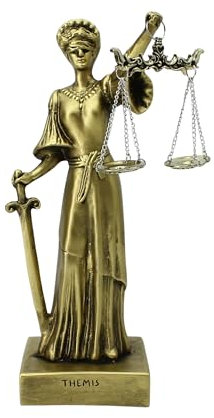 Themis Göttin Lady Justice Statue griechisch-römische Mythologie Göttin 26 cm