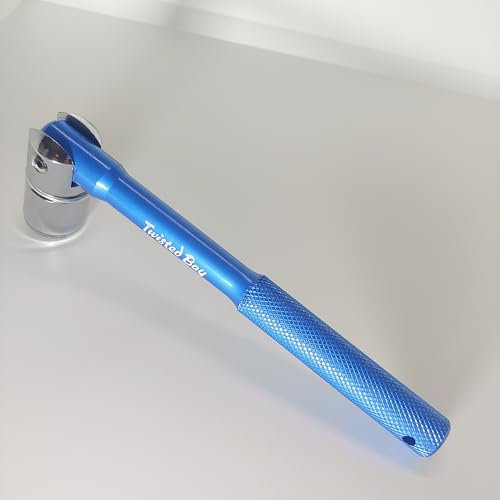 Twisted Bay 21mm Aluminium Scaffold Spanner KNURLED Handle Blue