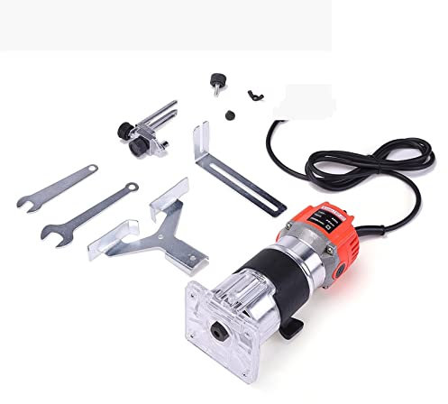 Fresadora de Madera Rebajadora Eléctrica, Recortadora eléctrica, enrutador, fresadora de madera, carpintería, corte Manual, recortadora de laminado for carpintería, 1200W, 35000rpm, herramientas eléct
