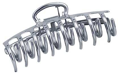 Mikinona Clip De Cabeza Plana De Metal Grande Pinzas Cabello Forma De Para Mujer Accesorio De Moda Para Diario