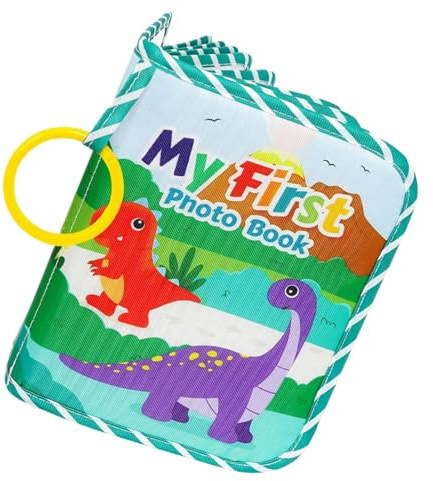 Rrlihjgu Album di foto Premier per bebè, libro a Crissement Souvenir Dinosauro per, album di memoria sicuro con specchio per ragazzi e ragazze contiene foto 10 x 15 cm