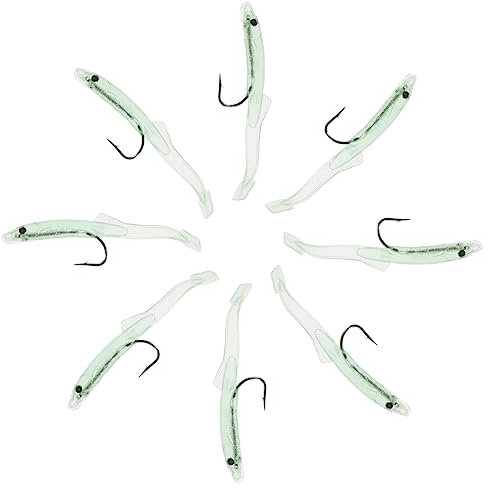 UPKOCH 8stücke Teiliges Leuchtender Langlebig Wiederverwendbar Realistisches Angelzubehör Für Süß Salzwasser Praktisches Werkzeug Für Outdoor-Angler Zum Beliebten Barsch Karpfenangeln