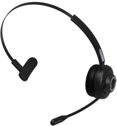 Artibetter Cuffie Wireless Stereo con Microfono Singolo e Riduzione Rumore Auricolari Comfort con Cuscinetti Morbidi per Lavoro Videochiamate e Musica