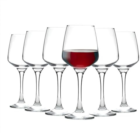Argon Tableware Verres à vin Rouge contemporains - Coffret-Cadeau de 6 Verres
