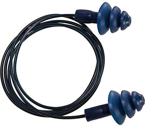 Portwest Detectable TPR Corded Ear Plug (50 pairs), Color:Blue,Size:One Size,EP07BLU
