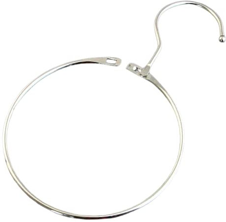 SPRINTIS Warenringe, 8,5 cm, vernickelt, 10 Stück Schlüsselbund Organizer mit Haken, Schlüsselring zur Organisation und Präsentation von Produkten