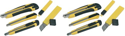 Mannesmann Abbrechmesser-Set 3-tlg., incl. 2x Ersatzmesser, M60125 (Packung mit 2)