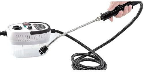Limpiador a vapor, limpiador a vapor multifuncional de alta temperatura de 2500W con cabezales de cepillo, limpiador de vapor portátil de gran capacidad para muebles de baño