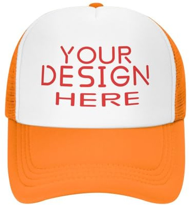 KYZMZC benutzerdefinierte Mütze für – Großhandelspreis Fügen Sie Ihr eigenes Design/Text/Fotos hinzu, personalisierte Baseballmütze, Trucker-Mütze, Angelmütze
