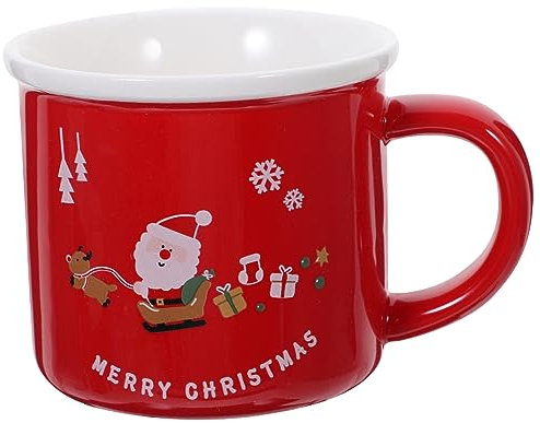 Mikinona Weihnachten Keramik Becher Tassen Tee Tassen Espresso Festliche 1pc Hand Grip