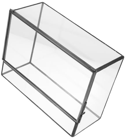 GAROZATION Glas Pflanzenterrarium und Sukkulenten Terrarium Kleines Dekoratives Terrariumglas Multifunktionaler Ökologischer Pflanzenhalter für Wohnzimmer und Büro Selbstgemacht