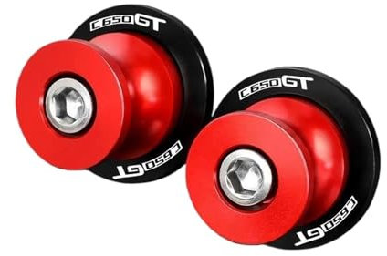 GNSDHJIK Motorrad MontagestäNder Für B C650GT 2011 2012 2013-2022 2023 2024 8MM Zubehör CNC Schwingenspulen Schieber Hinterständerschrauben(ROT)