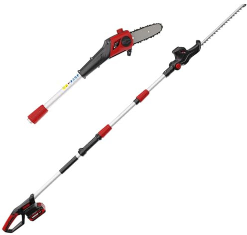 Akku Multifunktionswerkzeug TEENO,2-in-1 Heckenschere und Motorsäge,Inklusive Akku & Ladegerät