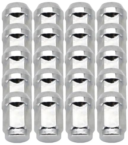 Siuku Tuercas Rueda Compatible con Jeep para Cherokee 2001-2008 Tuercas de Rueda cromadas para Coche
