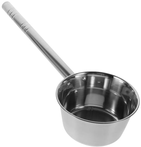 TOYANDONA Louche à Soupe en Acier Inoxydable 1 L Manche Ergonomique de 16 Cm Passe Lave-vaisselle Accessoire Multifonction Cuisine et Jardin