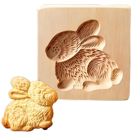 Stampi per biscotti in legno 3D per Halloween, giorno del Ringraziamento, Natale, Pasqua, formine per biscotti, biscotti, biscotti fai da te