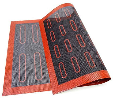 18/20/44 Eclair Pasticceria Antiaderente Tappetino in Silicone Cottura Al Forno Liner Foglio Macaron Biscotti Tartina Pane Torta Stampo per Accessori Dolciumi Strumenti, Teglie e Tappetino, Pagnotta