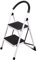 REDCAMP Folding 2 Step Ladder with Handrails,Heavy Duty Kitchen Steps Stool for with Anti-Slip Feet & Sturdy Frame,Ideal for Adults Elderly Home Office,Holds 330 lbs