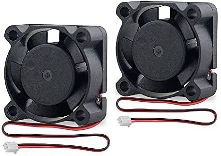 GDSTIME 5V 25mm x 10mm Brushless Cooling Fan 25 x 10 2510 Mini Radiator Heat Sink For Computer or DIY Replacement (2 Pack)