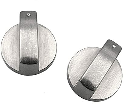 TopHomer Pomo de metal para estufa de gas, 2 piezas de 4 x 2 cm, aleación de zinc, pomos de control giratorios, accesorios de repuesto para cocina, estufa de gas, horno, utensilios de cocina