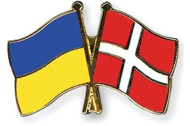 Ukraine-Dänemark Freundschafts Pin