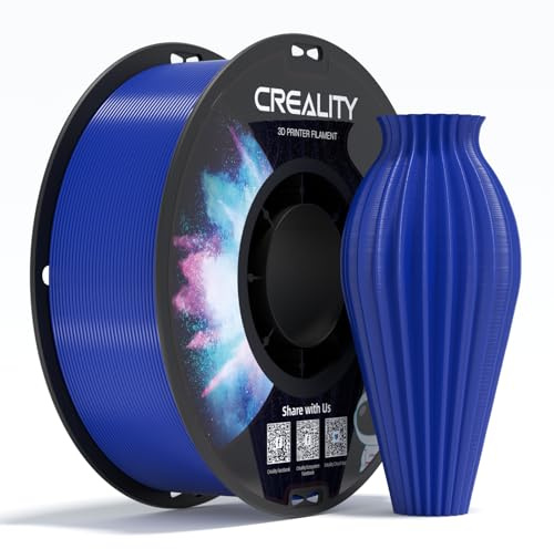 Creality Filamento PETG 1.75mm para impresión 3D, Excelente Dureza, Alta Precisión, Sin Olor y Tóxico, A Prueba de Humedad, Filamento PETG Brillante de 1kg para Impresora 3D