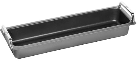 AMT Gastroguss Klaus grillt Gastronorm-Bräter 2/4 mit Edelstahlgriffen, AMZN-KG-55316G