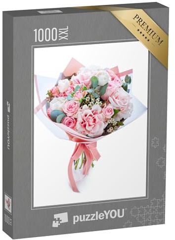 Puzzle 1000 pièces XXL « Bouquet de Fleurs Multicolores pour Le Mariage »
