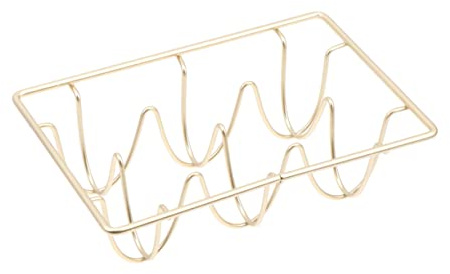 Healeved Estante Para Almacenar Huevos Dorados De Huevera De Hierro Para Refrigerador Adorno Para Comedor o Cocina Soporte Huevos