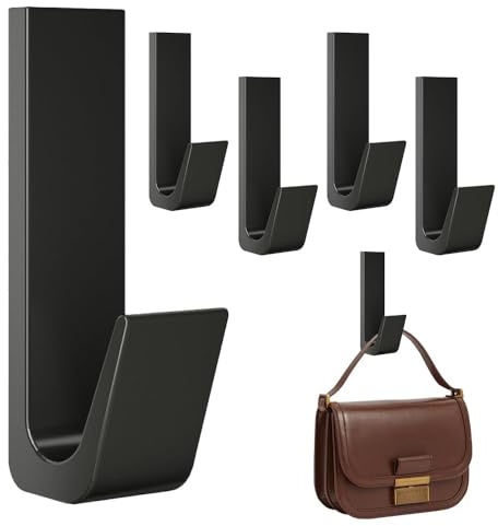 yotutun 5 ganchos autoadhesivos para ropa, ganchos adhesivos extra fuertes para toallas, abrigos y bolsos, toalleros sin agujeros, soporte de pared, de metal, gancho para puerta, gancho para toallas,