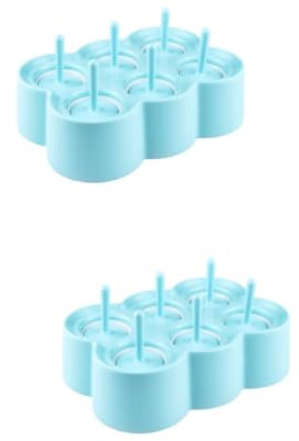 Cabilock 2 Piezas Fabricante De Paletas De Hielo Molde De Torta Moldes De Helado Recipientes Para Pasteles Molde De Cakesicles Paleta De Fruta Palo De Hielo Con Bandeja Paleta De Hielo