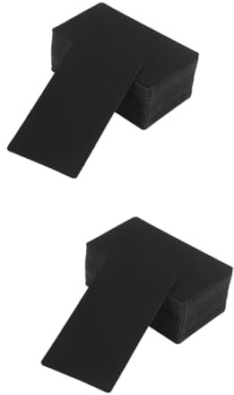 HAPINARY 2St Wörter Karten hochzeitskarte hichzeitskarte card notepad geschenkschildchen Memo-Papier-Notizblock leere wortkarten selber machen Grußkarte Nachrichtenkarten Black