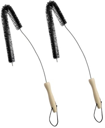 BUGUUYO 2pcs Pipe Brush Dryer Cleaning Brush Washing Machine Cleaning Tool Drying Machine Cleaner Tool Flexible for Pipes Radiators Windows Washer Dryer Random Style