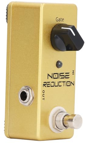 True Bypass Noise Reduction-Effektpedal, Gehäuse aus Aluminiumlegierung, Kompakte Größe, Tragbares Gitarrenpedal mit LED-Anzeige