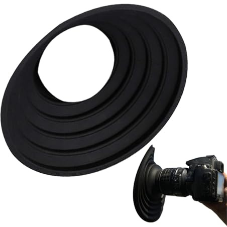 Parasole per fotocamera in silicone – antiriflesso riflettente, copriobiettivo | Parasole per morbido per fotocamera reflex mirrorless resistente ai graffi, pa, 70-90 mm, Se