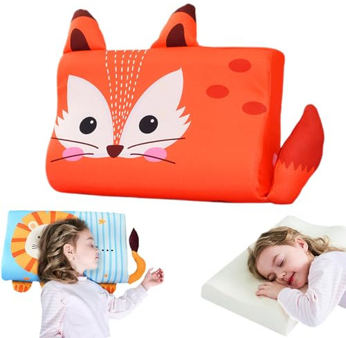 Snrtevu Schlummerkids Calmly - Das Kinderkissen Für Besseren Und Gesünderen Schlaf, Schlummerkids Kissen, Kinderkopfkissen 40x60 Kinder, Ergonomisch, Atmungsaktiv, Kühlender (Style-2,60cm*40cm*10cm)