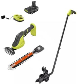 P2980-ACSS02 Fits for Ryobi 18V Cordless Grass Shear and Shrubber Trimmer with Caddy and 2.0 Ah Battery and Charger