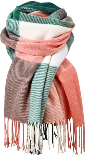 WORPICE Scarf for Women UK - Winter Tartan Ladies Scarf, Women's Scarves & Wraps, Christmas Gifts for Women