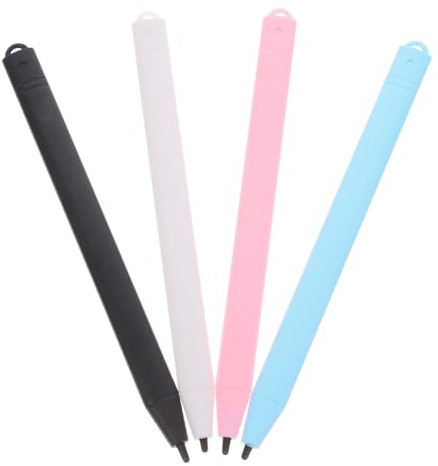 WOONEKY Stylus Pen Set with High Precision Drawing 4pcs for Lcd Writing Tablets Universal Replacement Plastic Pens for Kids Electronic Sketch Pads and Learning