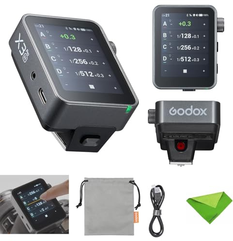 Godox X3 Pro N X3Pro N X3Pro-N Touchscreen TTL Flash Trigger for Nikon, 2.4G Wireless, 2.4 LCD Screen, Bluetooth Integration & APP Control, Wireless Speedlight Transmitter (Godox X3-N Upgrade)