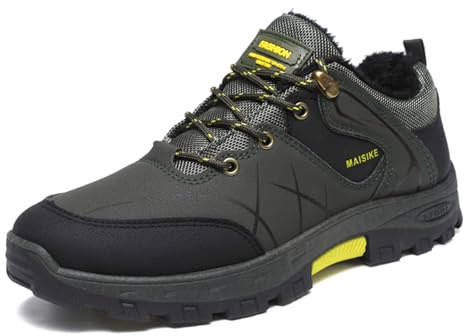 MODSGUE Scarpe da trekking da uomo, sport, tempo libero, scarpe da trekking, tinta unita, impermeabili, comode, da trekking ed escursionismo per uomo, scarpe invernali antiscivolo