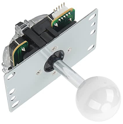 Walmeck Bâton de Joystick 3D avec Détour Glissant et Longue Durée de Vie pour une Reproduction Classique (Blanche)